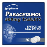 Galpharm Paracetamol 500mg Tablets 16 per pack, UK version