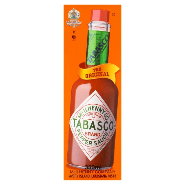 Tabasco original red pepper hot sauce 350ml (British brand)