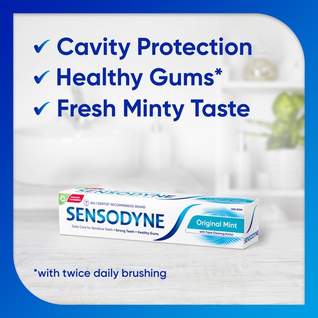 Sensodyne mint toothpaste 75ml (British brand)