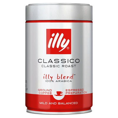 M&S Illy Classico Espresso Ground Coffee Medium Roast 250g- Buy online at McGrocer
