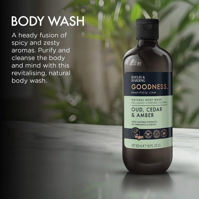 Baylis & Harding Goodness Oud, Cedar & Amber Body Wash