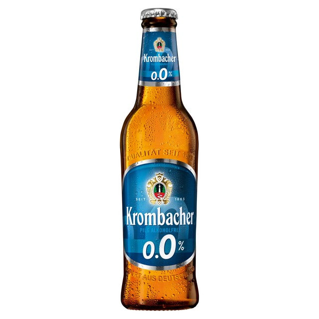 Krombacher 0% Pils alcohol-free beer 330ml, UK version