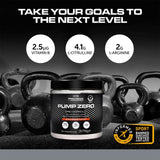 Precision Engineered Pump Zero pre-workout powder blood orange 375g, imported from the UK