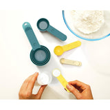 Joseph Joseph Duo 8pc measuring cup set in Opal, UK version