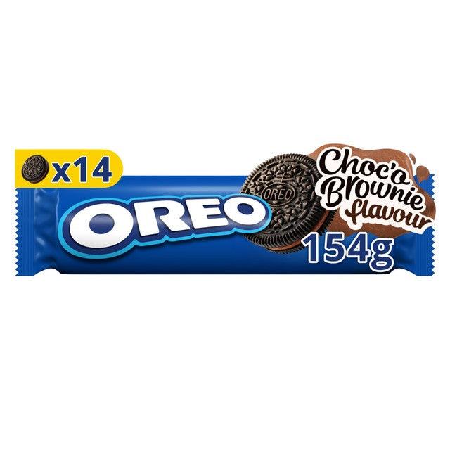 Oreo Brownie Batter Sandwich Biscuits 154g, imported from the UK