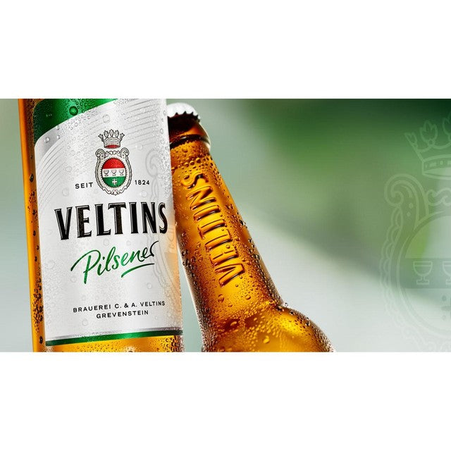 Veltins Pilsner 4.8% beer 500ml (British brand)
