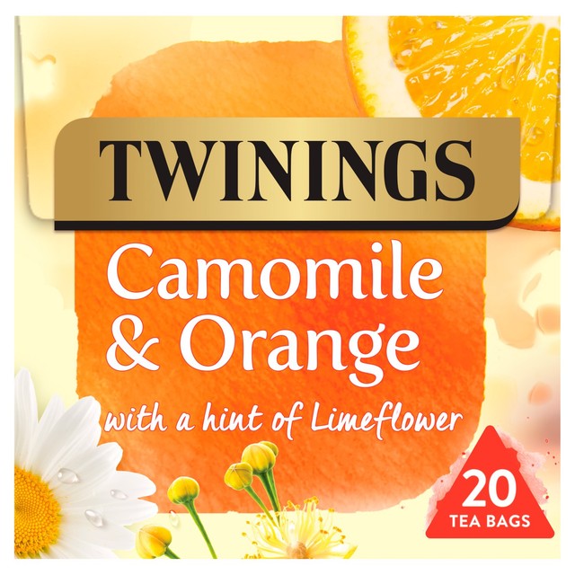 Twinings Camomile & Orange herbal tea bags 20 count (British brand)