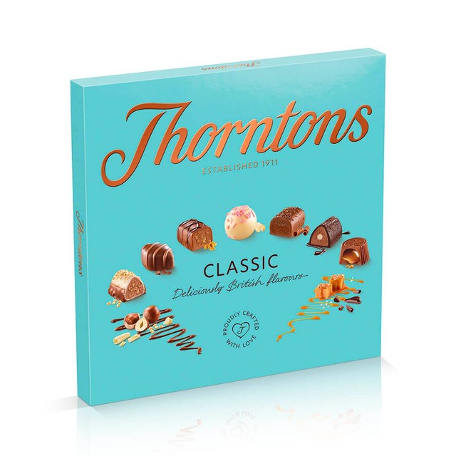 Thorntons Classic Collection assorted chocolate box 262g (British brand)