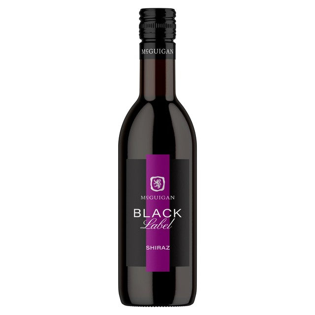 McGuigan Black Label Shiraz 187ml, imported from the UK