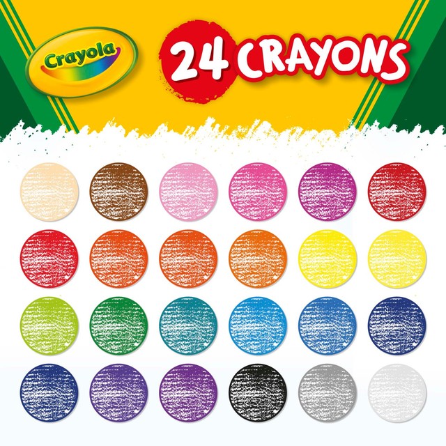 Crayola Classic Colours wax crayons 24 pack - British product