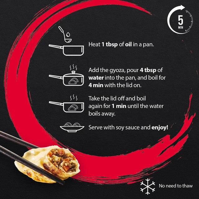 Ajinomoto beef gyoza 400g - British product