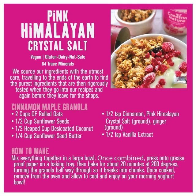 Creative Nature Pink Himalayan Crystal Salt 300g - British product