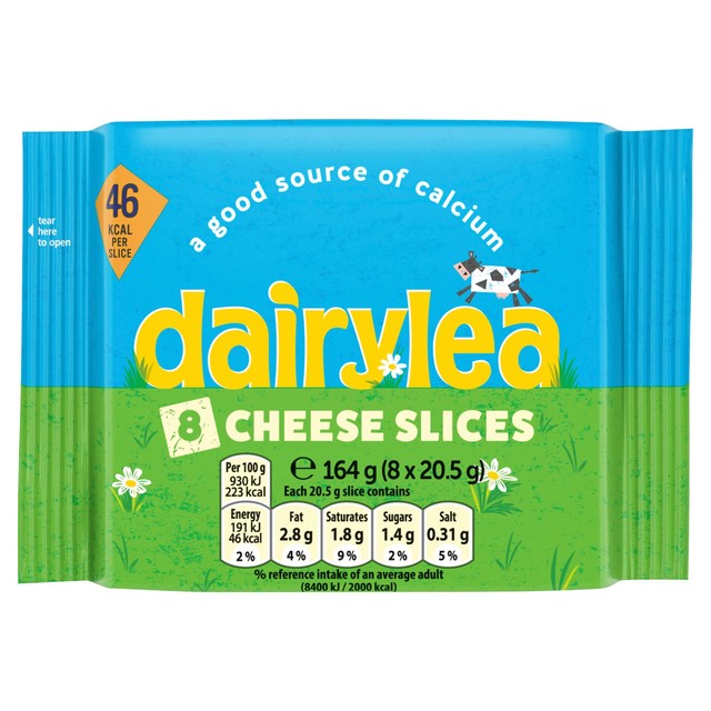 Dairylea 8 Cheese Spread Slices 150g - British product