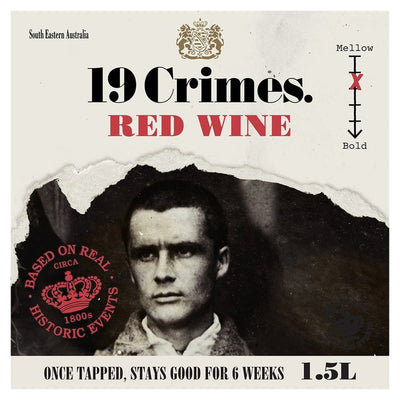 M&S 19 Crimes Red Wine Bag in Box- Buy online at McGrocer
