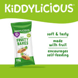 Kiddylicious apple baby snack bars 6 x 22g, UK version