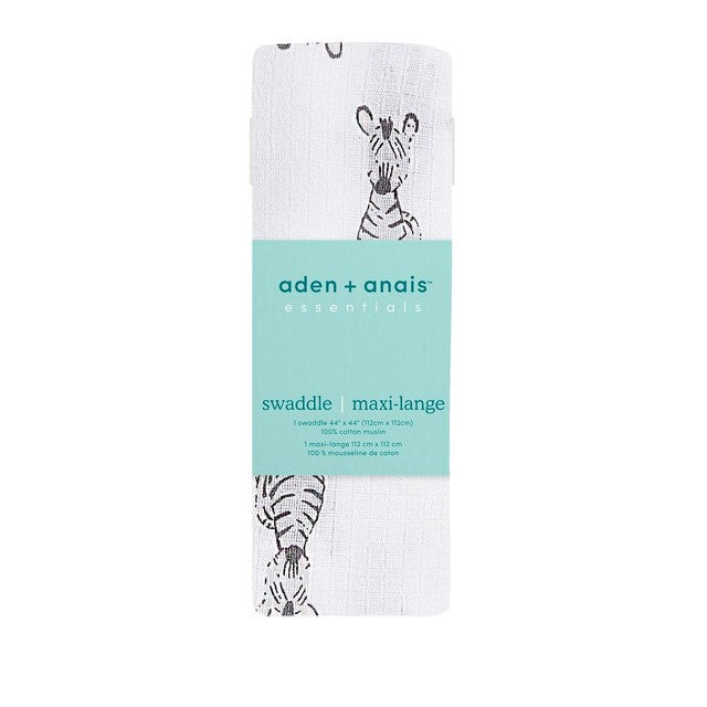Aden + Anais Safari Babes muslin swaddle blanket 112x112cm - British product