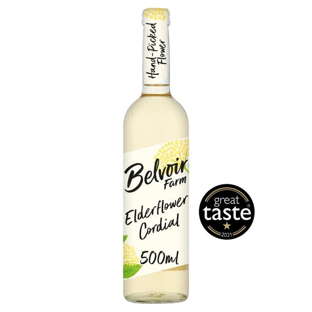 Belvoir Elderflower Cordial 500ml bottle - British product