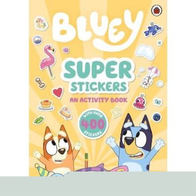 Gardners Bluey Super Stickers Buch Sticker-Aktivitätsbuch - Britisches Produkt