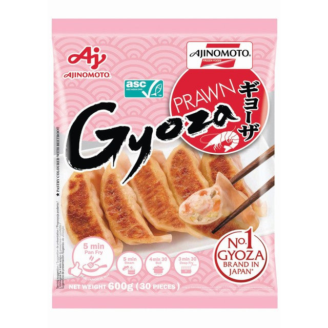 Ajinomoto Prawn Gyoza frozen dumplings 600g - British product