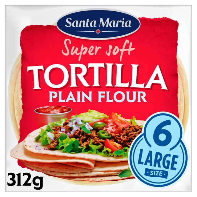 Santa Maria Large Plain Flour Tortillas (British brand)