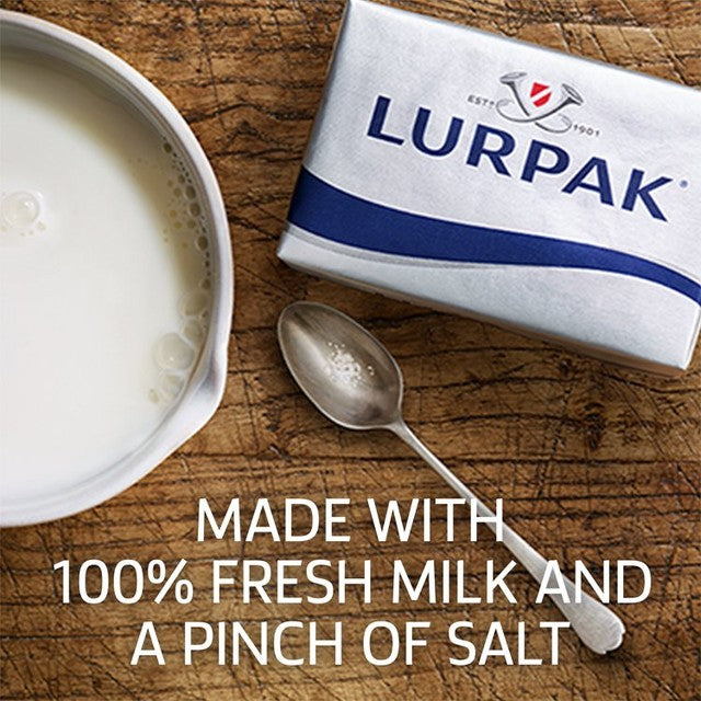 Lurpak slightly salted butter in wrap (British brand)