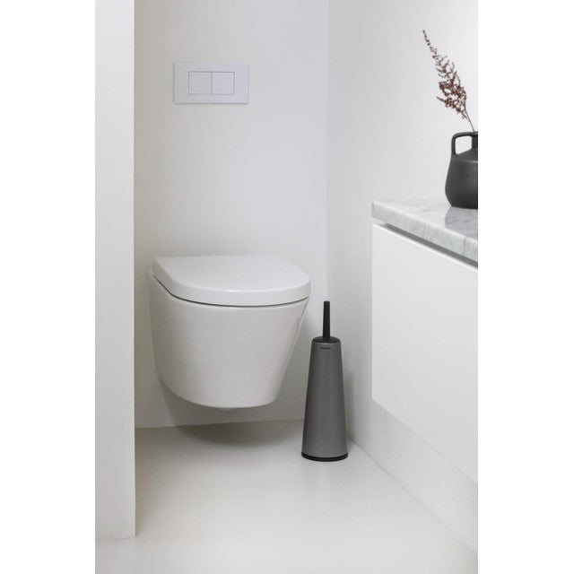 Brabantia Toilet Brush and Holder Platinum - British product
