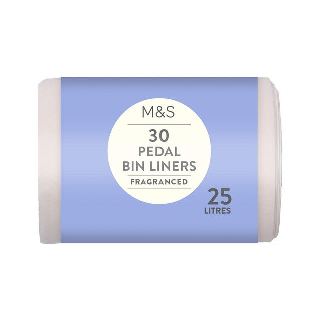 M&S Fragranced Tie Handle Pedal Bin Liners 25L, imported from the UK