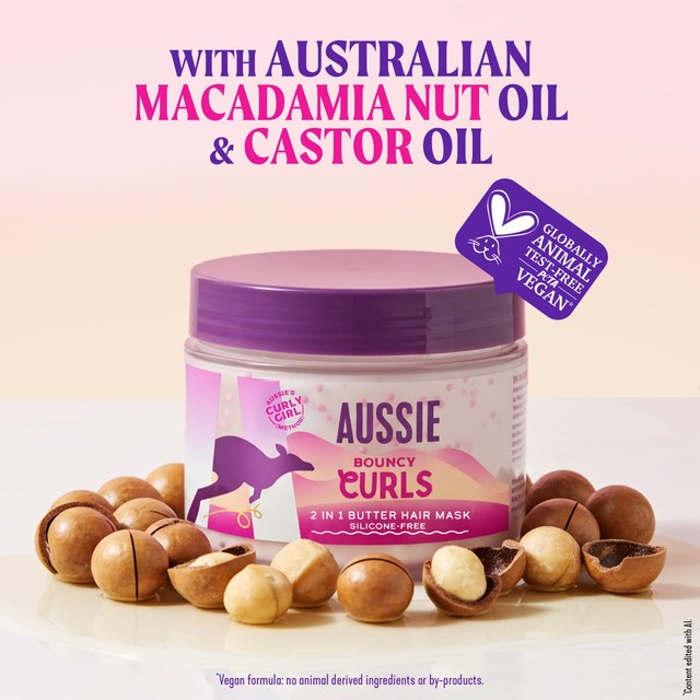 Aussie Curls hair mask for dry curly hair - British product