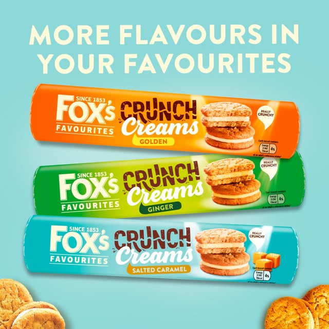 Fox's salted caramel crunch creams biscuits 200g - British product