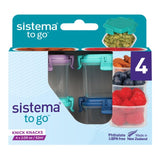 Sistema Knick Knack Pack mini snack containers 4-pack (British brand)
