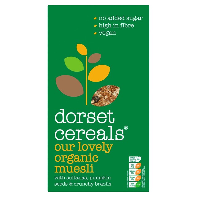 Dorset Cereals Organic Muesli No Added Sugar 600g - British product