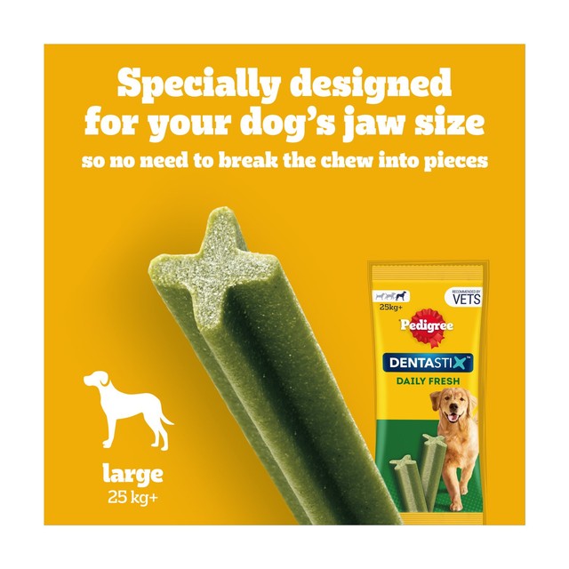 Pedigree Dentastix Fresh Adult Large dog dental treats 21 sticks, imported from the UK