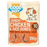 Good Boy Crunchy Chicken and Rice Bone dog treats 100g, UK version