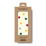 Woodmansterne polka dot tissue paper 4-pack - British product