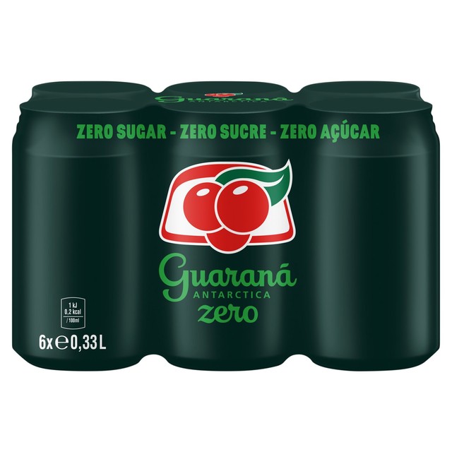 Guarana Antarctica zero sugar soft drink 1.5L, UK version
