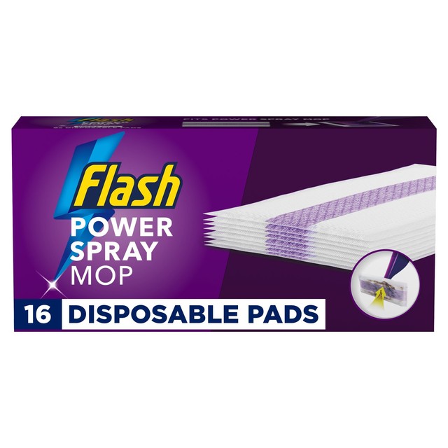Flash multi-surface mop pad refills 16 pack - British product