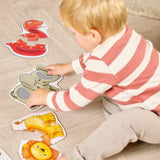 Orchard Toys Match and Feel Two-piece Jungle Puzzles, imported from the UK