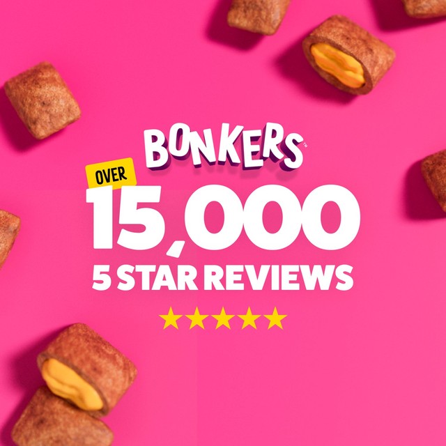Bonkers crunchy soft cat treats chicken flavour, UK version