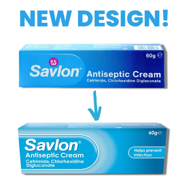 Savlon antiseptic cream 60g tube (British brand)