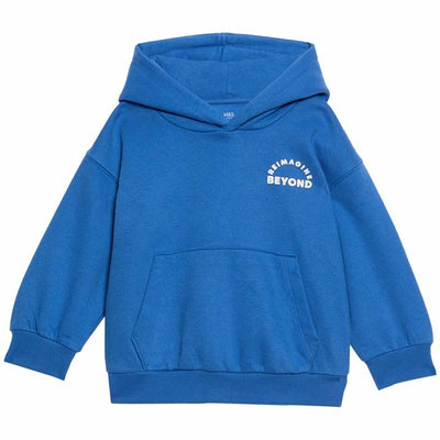 M&S M&S OH Slogan Hoodie Blå Barnehettegenser 4-5 år - Kjøp online hos McGrocer