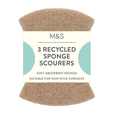 M&S M&S 3 Recycled Sponge Scourers- Buy online at McGrocer