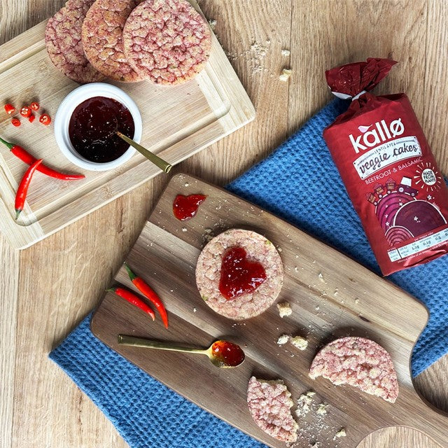 Kallo beetroot and balsamic veggie cakes 122g, UK version