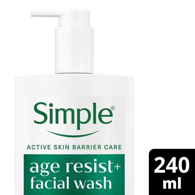 Simple Age Resist+ facial wash 240ml (British brand)