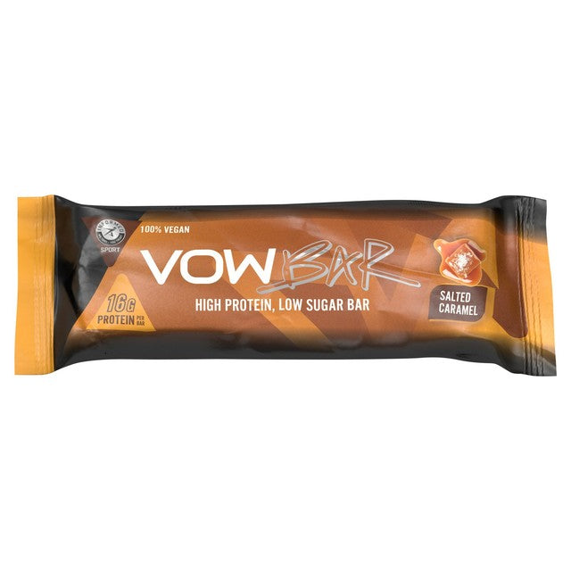Vow Nutrition salted caramel protein bar 48g (British brand)
