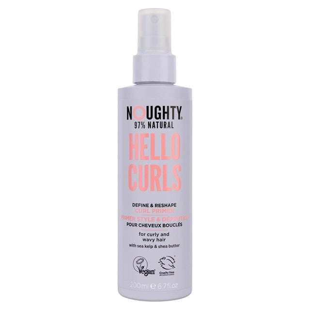 Noughty Hello Curls Curl Primer 200ml, imported from the UK