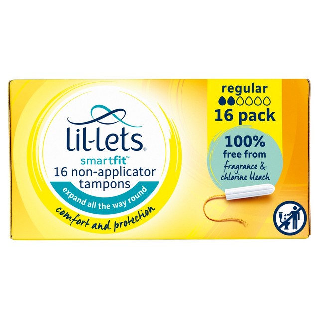 Lil-Lets regular tampons non applicator 16-count, UK version