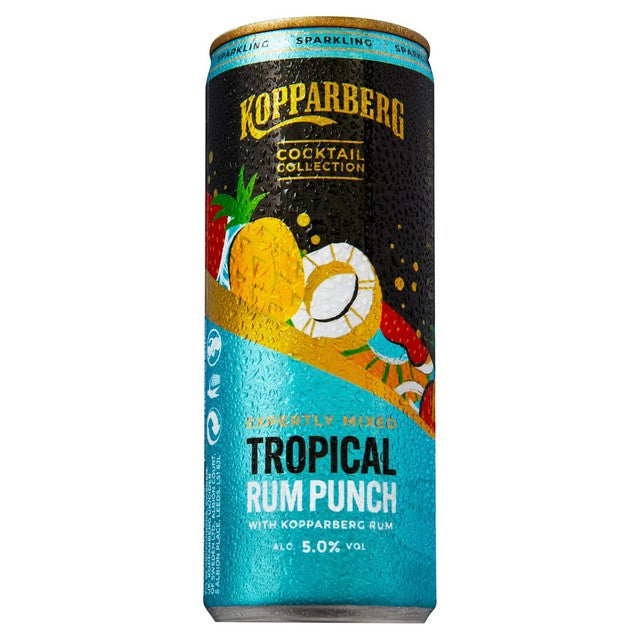 Kopparberg Tropical Rum Punch alcoholic beverage 250ml, UK version