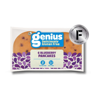 Genius Pancakes aux myrtilles sans gluten, lot de 6