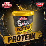 Nissin Soba Protein classic instant noodles pot, UK version