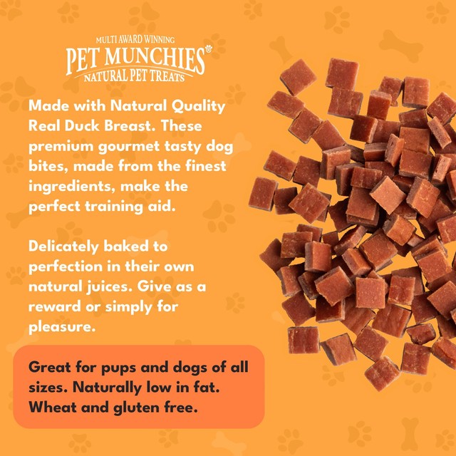 Pet Munchies duck dog treats 50g, imported from the UK